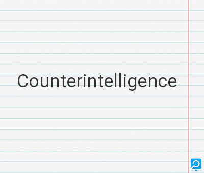 Counterintelligence
